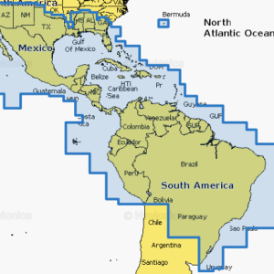 NAVIONICS 010C136430 Marine Cartography; Mexico, Caribbean to Brazil, Black