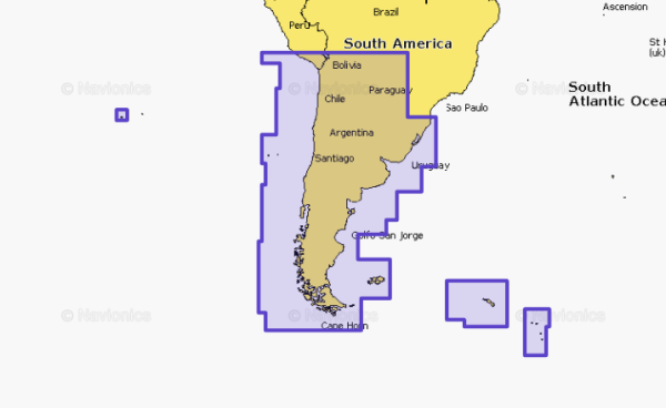 NAVIONICS 010C136530 Chile Argentina & Easter Isl.