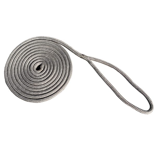 NEW ENGLAND ROPES 5058-12-00025 3/8 INCH X 25FT NYLON DOUBLE BRAID DOCK LINE