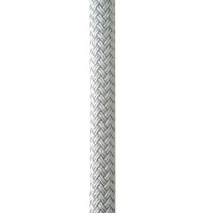 NEW ENGLAND ROPES C5050-12-00015 3/8 INCH X 15FT NYLON DOUBLE BRAID DOCK LINE - WHITE