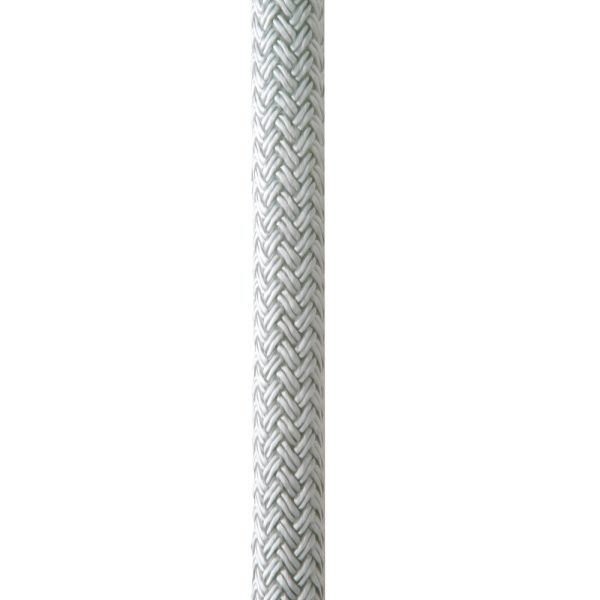 NEW ENGLAND ROPES C5050-16-00025 1/2 INCH X 25FT NYLON DOUBLE BRAID DOCK LINE - WHITE
