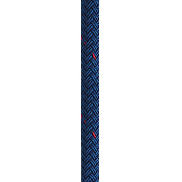 NEW ENGLAND ROPES C5053-20-00035 5/8 INCH X 35FT NYLON DOUBLE BRAID DOCK LINE - BLUE W/TRACER