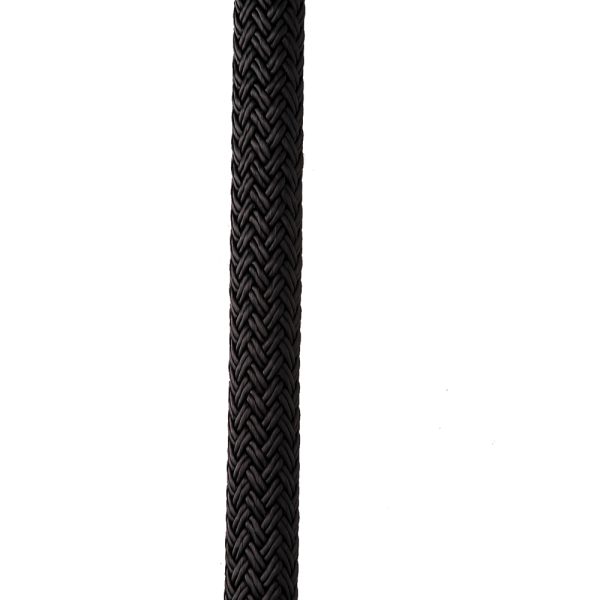 NEW ENGLAND ROPES C5054-12-00015 3/8 INCH X 15FT NYLON DOUBLE BRAID DOCK LINE - BLACK