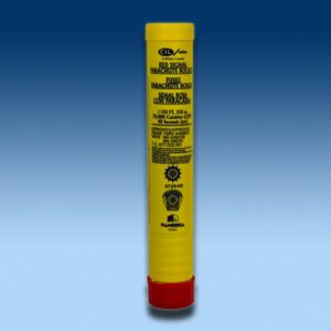 ORION 800 SOLAS RED PARACHUTE ROCKET (4/CASE), Red Aerial Parachute Signal Flare Up To 1150 Feet Altitude With 30000 Candela Brightness And Burn Time Up To 40 Seconds; For Day And Night Signaling; SOLAS LSA Code 3.1/ USCG 160.036/A15/0/ TC-002-032-067
