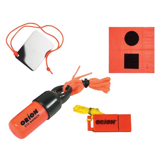 ORION SAFETY 619 SIGNALING KIT - FLAG, MIRROR, DYE MARKER & WHISTLE