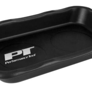 PERFORM TOOL W1285 Large Magnetic Nut & Bolt Tray for Garages and Workshops, Black, 6-Inch x 10-Inch
