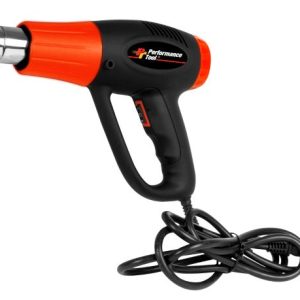 PERFORM TOOL W50077 Precision Control Variable Temperature Heat Gun 1500W, for Removing Paint, Bending Pipes, Shrinking PVC and More