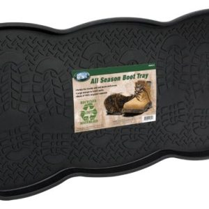 PERFORM TOOL W89018 Boot Tray & Mat for Home and Kitchen, Pets & Gardening. Best for Everything From Entryway Tidy, Dog Food Bowls to Paint & Planting Trays., Black