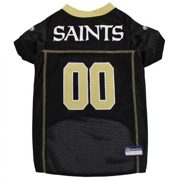 PETS FIRST NOS-4006-XL NFL New Orleans Saints Dog Jersey, Size: X-Large. Best Football Jersey Costume for Dogs & Cats. Licensed Jersey Shirt