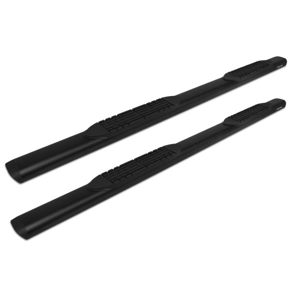 RAPTOR 2002-0501BT Running Boards Steps 5in Oval Style Black Aluminum for New Body 19-24 Ram 1500 Quad Cab