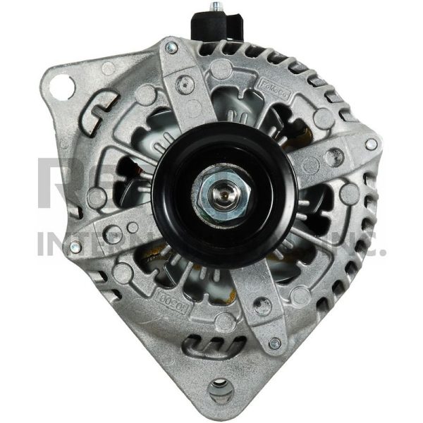 REMY 11081 Alternator/ Generator; OE Replacement; Alternator; 8 Millimeter x 1.25 Positive Battery Output Terminal; Internal Fan; Model NDIISC6P; 59.1 Millimeter Nominal Pulley Diameter; 6 Groove Serpentine Belt Pulley; 200 Amps Output (REFURBISHED)