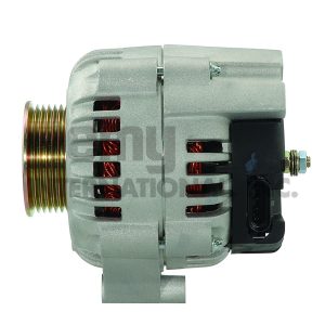 REMY 91518 Alternator/ Generator; New Alternator; OE Replacement; Alternator; 8 Millimeter x 1.25 Positive Battery Output Terminal; Internal Fan; Model DRII130D; 6 Groove Serpentine Belt Pulley; 100 Amps Output; Plug Clock Position 8:00