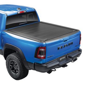 RETRAX 90243 Tonneau Cover; PowertraxPro MX; Power Retractable; Remote Control Lock; Black Matte; Aluminum Without RamBox