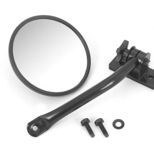 RUGGED RIDGE 11025.10 Quick Release Mirror Relocation Kit, Black Fits 1997-2018 Jeep Wrangler
