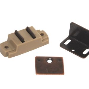 RV DESIGNER H210 Magnetic Catch with Flat and Right Angle Plates, Cabinet Hardware