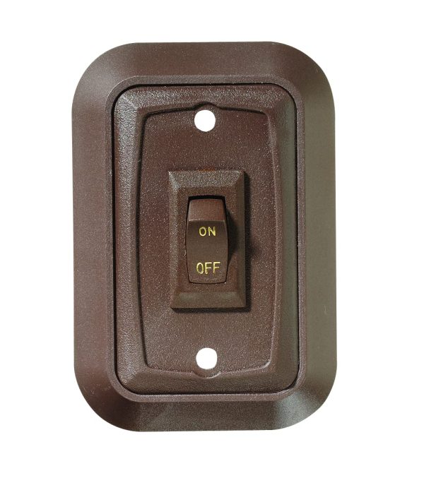 RV DESIGNER S651 Collection Wall Plate Switch Single On/Off, 3.53 inches x 2.39 inches