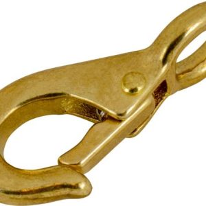 SEA-DOG 139120-1 Boat Eye Snap; Fixed Eye; Snap Size 0; 1/4 Inch Hook Size; 7/16 Inch Ring Diameter; 2-1/8 Inch Length; Bronze; Single
