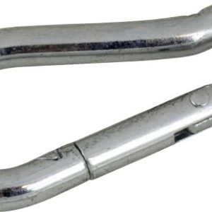 SEA-DOG 156080-1 GALVANIZED STEEL SNAP 3-3/16, Interlocking/ Spring Loaded Gate; Gourd Shaped; 7/16 Inch Eye Diameter; 7/16 Inch Opening; 3-3/16 Inch Length; Electro-Galvanized Mild Steel; 1140 Pound Capacity