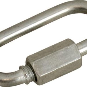 SEA-DOG 158008-1 GALVANIZED QUICK LINK 2-15/16, Interlocking/ Spring Loaded Gate; Oval; 3/8 Inch Opening; 2-15/16 Inch Length; Electro-Galvanized Mild Steel; 7700 Pound Capacity