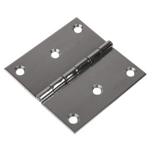 SEA-DOG 201081-1 Boat Door Hinge; Butt Hinge; 3 Inch Length x 3 Inch Width; 304 Stainless Steel; Flush Mount; Single