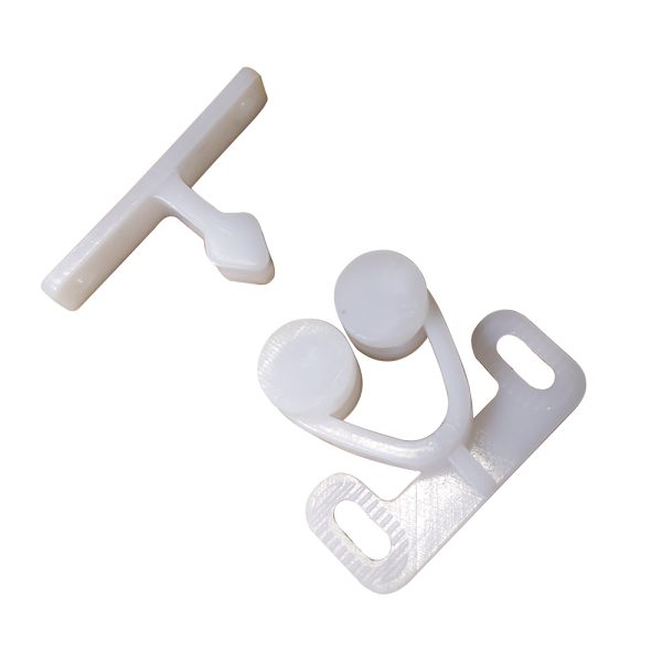 SEA-DOG 227141-1 TWIN ROLLER DOOR CATCH - WHITE