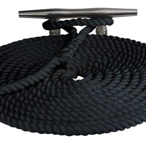 SEA-DOG 302116025BK-1 Line Double Braided Nylon Dock Line, 5/8X25FT / Black