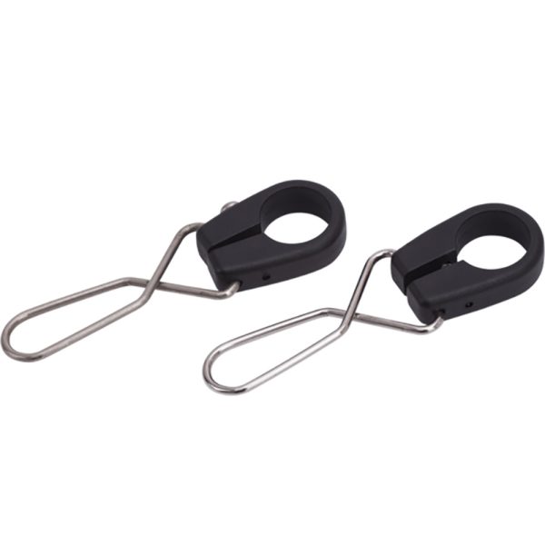 SEA-DOG 328197-1 NYLON FLAGPOLE PENNANT MOUNTS & STAINLESS CLIPS - PAIR