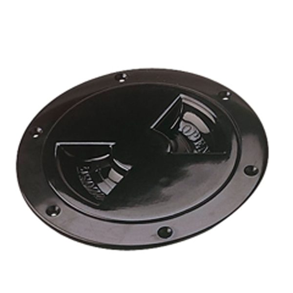 SEA-DOG 337165-1 Screw-Out Deck Plate - 6.5 INCH, Black