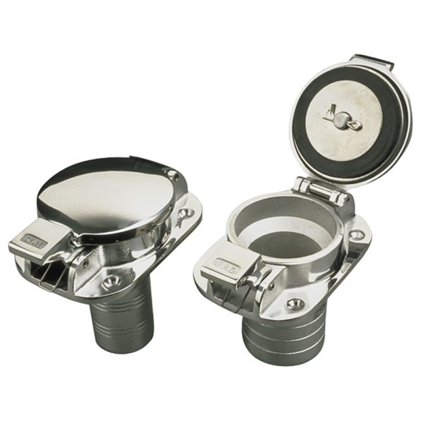 SEA-DOG 351110 STAINLESS STEEL FLIP TOP DECK FILL - GAS - 1-1/2 INCH HOSE