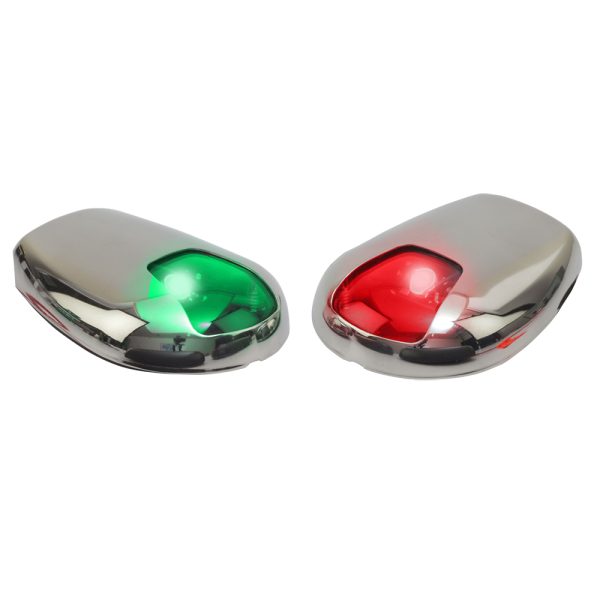 SEA-DOG 400079-1 STAINLESS STEEL SIDE MOUNT LED NAVIGATION LIGHTS - 2 NM - PORT & STARBOARD