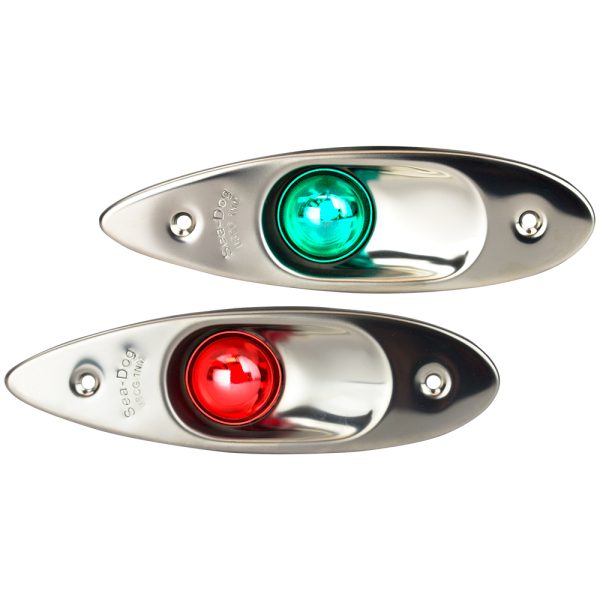 SEA-DOG 400080-1 STAINLESS STEEL FLUSH MOUNT LED SIDE LIGHTS