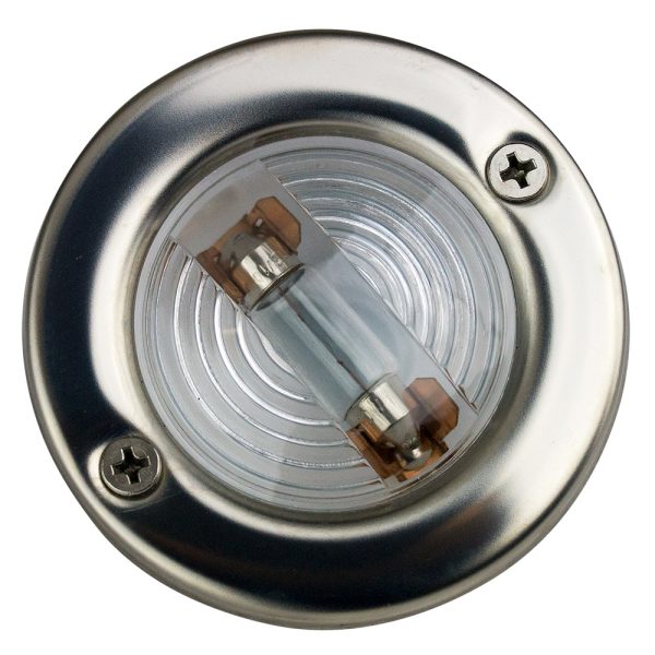 SEA-DOG 400135-1 STAINLESS STEEL ROUND TRANSOM LIGHT