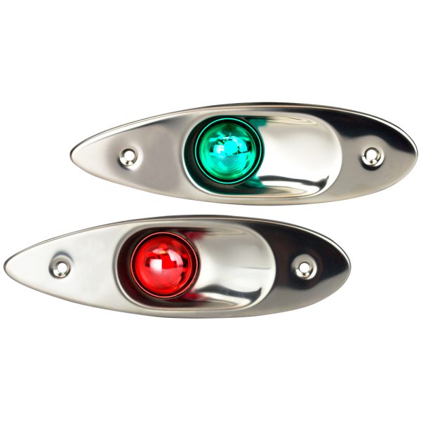 SEA-DOG 400180-1 STAINLESS STEEL FLUSH MOUNT SIDE LIGHTS