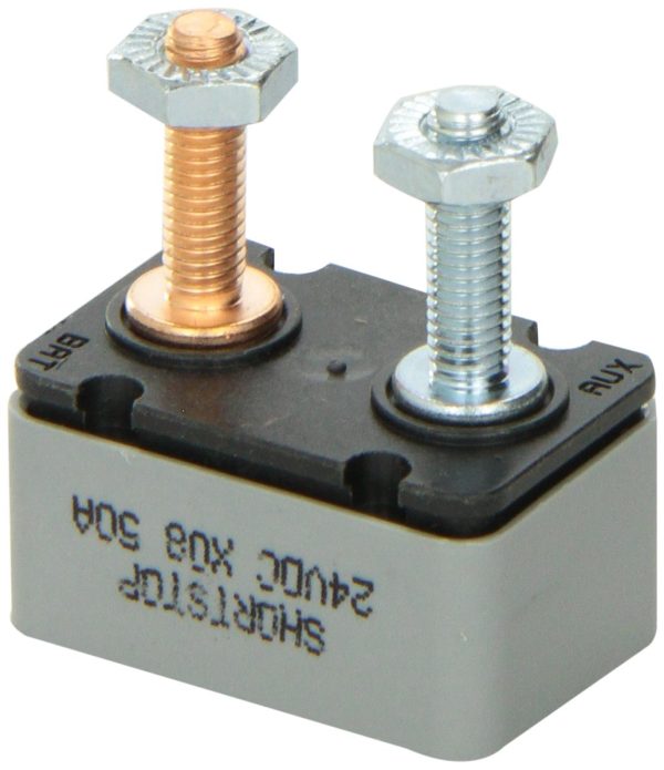 SEA-DOG 420845-1 Resettable Circuit Breaker without Cover, 50 Amp