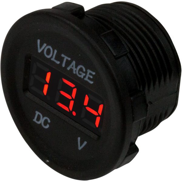 SEA-DOG 421615-1 ROUND VOLTAGE METER - 6V-30V
