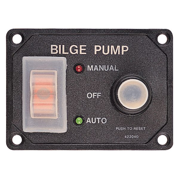 SEA-DOG 423046-1 SPLASH GUARD BILGE PUMP PANEL W/CIRCUIT
