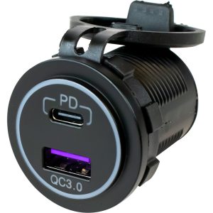 SEA-DOG 426510-1 USB 3.0 & USB-C POWER SOCKET W/OUT LIGHT