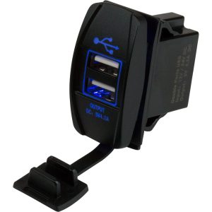 SEA-DOG 426520-1 DUAL USB ROCKER SWITCH STYLE POWER SOCKET
