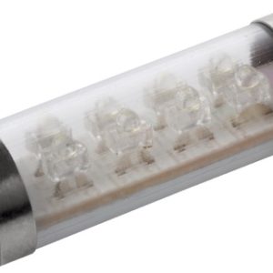 SEA-DOG 442232-1 LED FESTOON BULB 1-1/4FT 4 LED, Festoon LED; White; Nickel Plated Brass Base; 4 LED; 12.8 Volt; 20 Milliampere; 0.24 Watt; Single