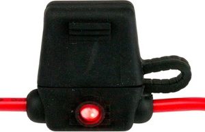 SEA-DOG 445197-1 INLINE FUSE HOLDER - ATO/ATC, ATO/ ATC Style Inline Fuse; LED Indicator; For Use With 445101/ 445130/ 445190/ 445156/ 445157 ATO/ ATC Style Fuses; 6 Inch 12 Gauge Wire; 30 Ampere; Spade Terminal; Without Fuse; IP67 Waterproof; PVC