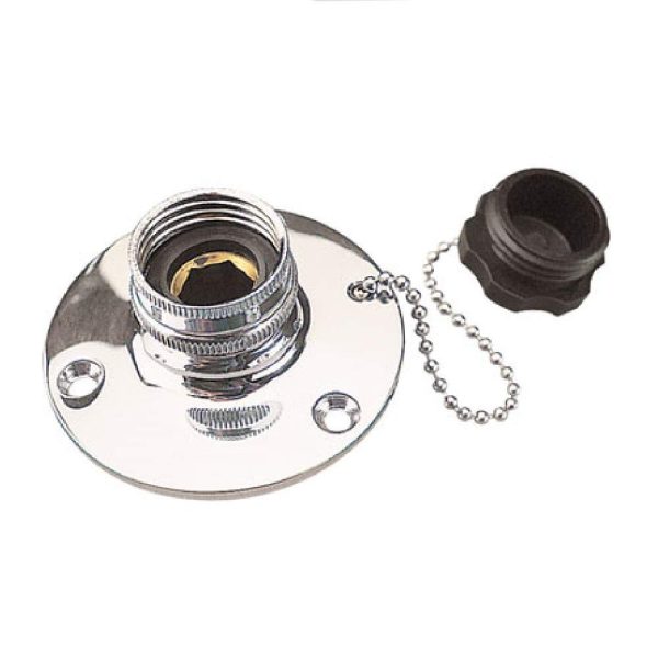 SEA-DOG 512110-1 Fresh Water Inlet CHR Brass