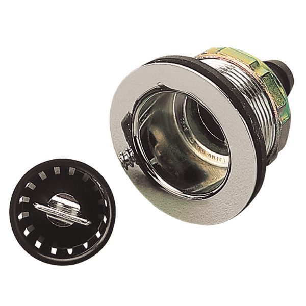 SEA-DOG 517526-1 SINK DRAIN W/ STRAINER 2 INCH 5/8 INCH DRAIN BARB