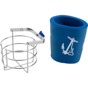 SEA-DOG 588130-3 CHROME BRASS SWIVEL BEVERAGE HOLDER