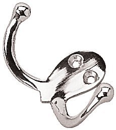 SEA-DOG 671510-1 Seadog Chrome Brass Double Coat Hook