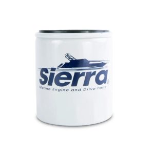 SIERRA 18-8703 FILTER OIL, Canister Style; For New/ Late Model 175 To 200 Horsepower 4 Stroke Engines/ 200 To 300 Horsepower 4 Stroke Engines/ 450 Horsepower Verado O/B; With Anti Drain Back Valve; White Housing With Sierra Marine Logo; Epoxy Coated