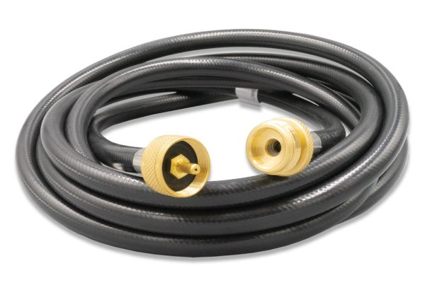 SUBURBAN LP-20UNEF12 12FT LP GAS EXTENSION HOSE; 12 X, For Connecting Portable Propane Appliance To Propane Tee; 1/4 Inch Inside Diameter; 1 Inch Male x 1 Inch Female; Without Regulator; 144 Inch Length