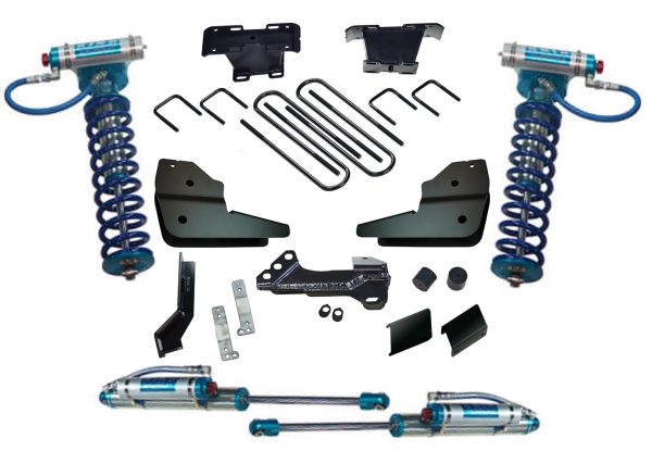 SUPERLIFT K1028KG SUSPENSION 4 INCH Lift Kit for Ford F-250/F-350 | Complete Lift Kit with King 2.0 Coilovers Fits 2023-2024 Ford F-250/F-350 Super Duty 4WD Doesnt Fit Gas Engines