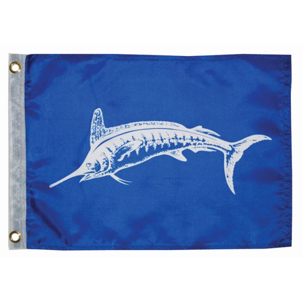 TAYLOR MADE 3018 12X18 WHITE MARLIN FLAG