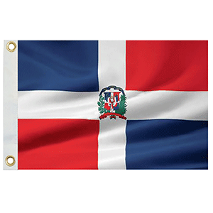 TAYLOR MADE 93070 DOMINICAN REPUBLIC FLAG 12 INCH X 18 INCH NYLON