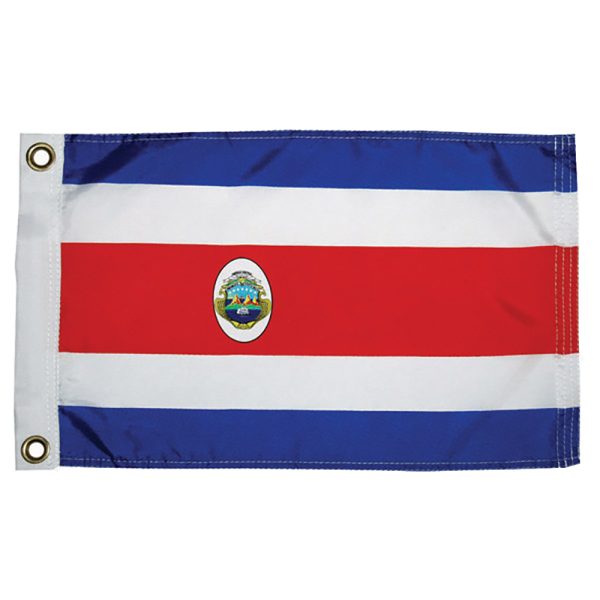 TAYLOR MADE 93072 COSTA RICAN NYLON FLAG 12 INCH X 18 INCH